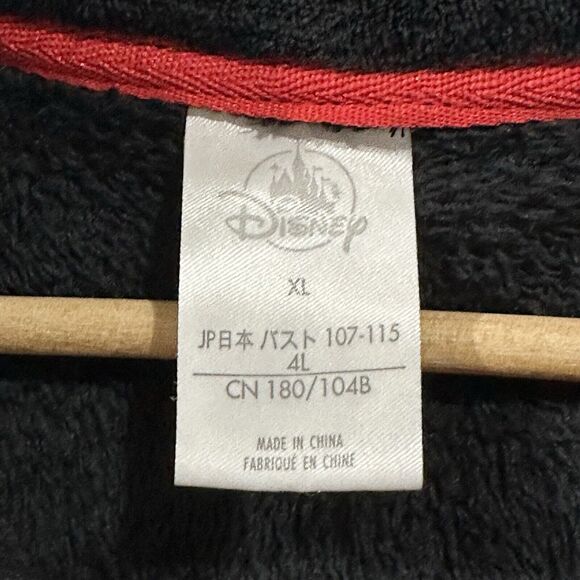 Disney Minnie Women XL Sherpa Zip Jacket Black Red - Picture 2 of 8